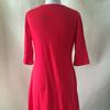 Premium Quality Plus Size Women Red Green Color Printed Round Neck Dress For All Occasions