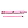 Sexy Pink PU Leather Chain Collar with Leash  Collar Bondage Gear Adult Games Sex Accessories Harness Adult Sex Toys