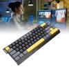 Kabelgebundene Computertastatur Leise Anti-Ghosting RGB-Hintergrundbeleuchtung Schlanke 68-Tasten-Tastatur Scissor für Arbeit Gaming