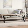 VidaXL Coffee Table X-Frame, Side Table, Sofa End Table, Living Room Furniture, 160x40x45 Cm Pine Wood 3282690