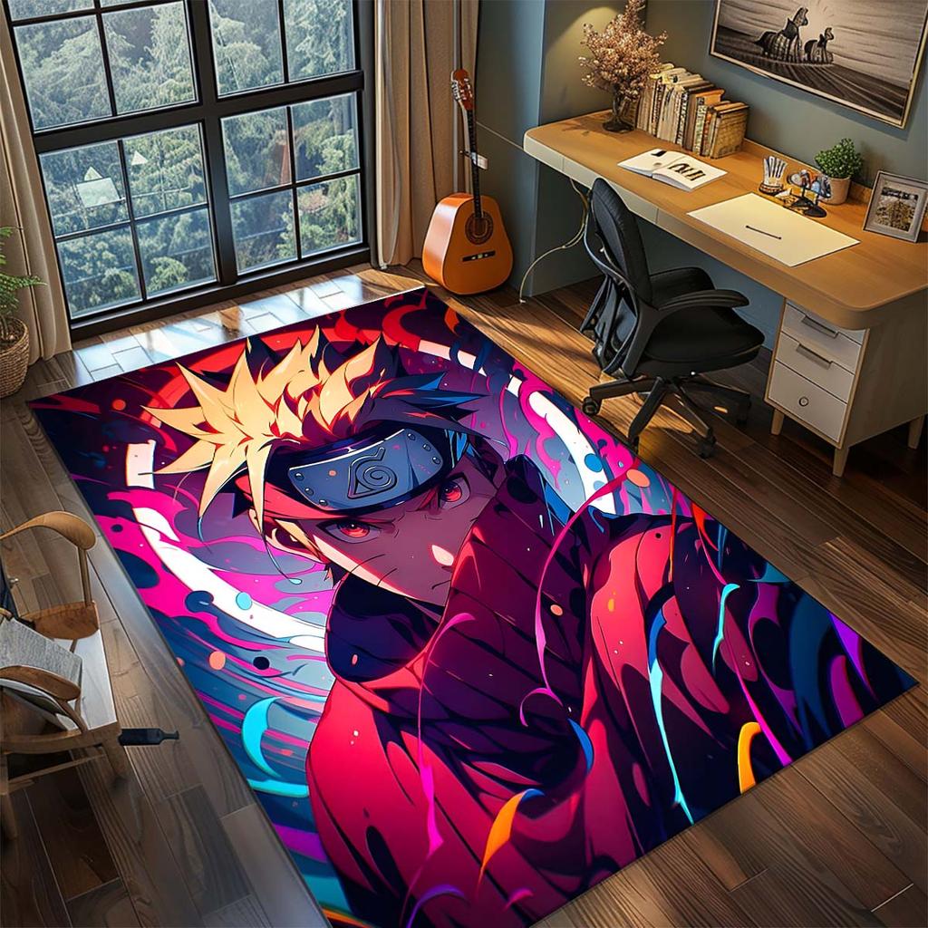 Covor Anime Naruto Covor Covor Zonă Mare Covor de Podea Antiderapant Lavabil Cameră Gamer Dormitor Decor Casă -QJY