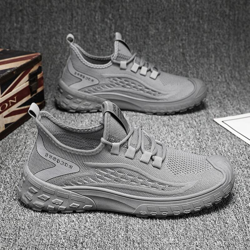 Men's shoes 2025 Xiankun spring breathable and deodorant fly-woven mesh versatile casual net shoes men's running sports trendy shoes