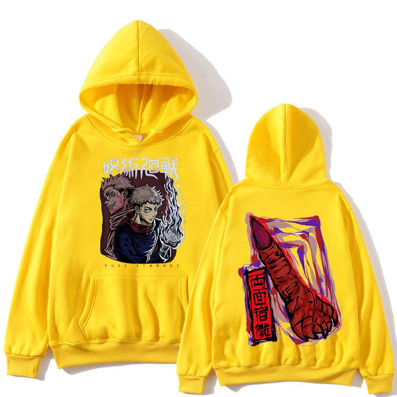 

Толстовка с капюшоном для японского аниме дзюдзюцу кайсен Yuji Itadori Ryomen Sukuna Manga, толстовки с графическим принтом для мужчин и женщин, Harajuku, мужская уличная одежда 4XL