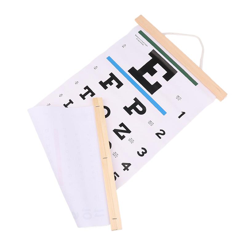 3Pcs/Pack Eye Charts Non-Reflective Visual Acuity Test Wall Chart Eye Exams For Hospital Home Kids Vision Schedule 22X11 Inches