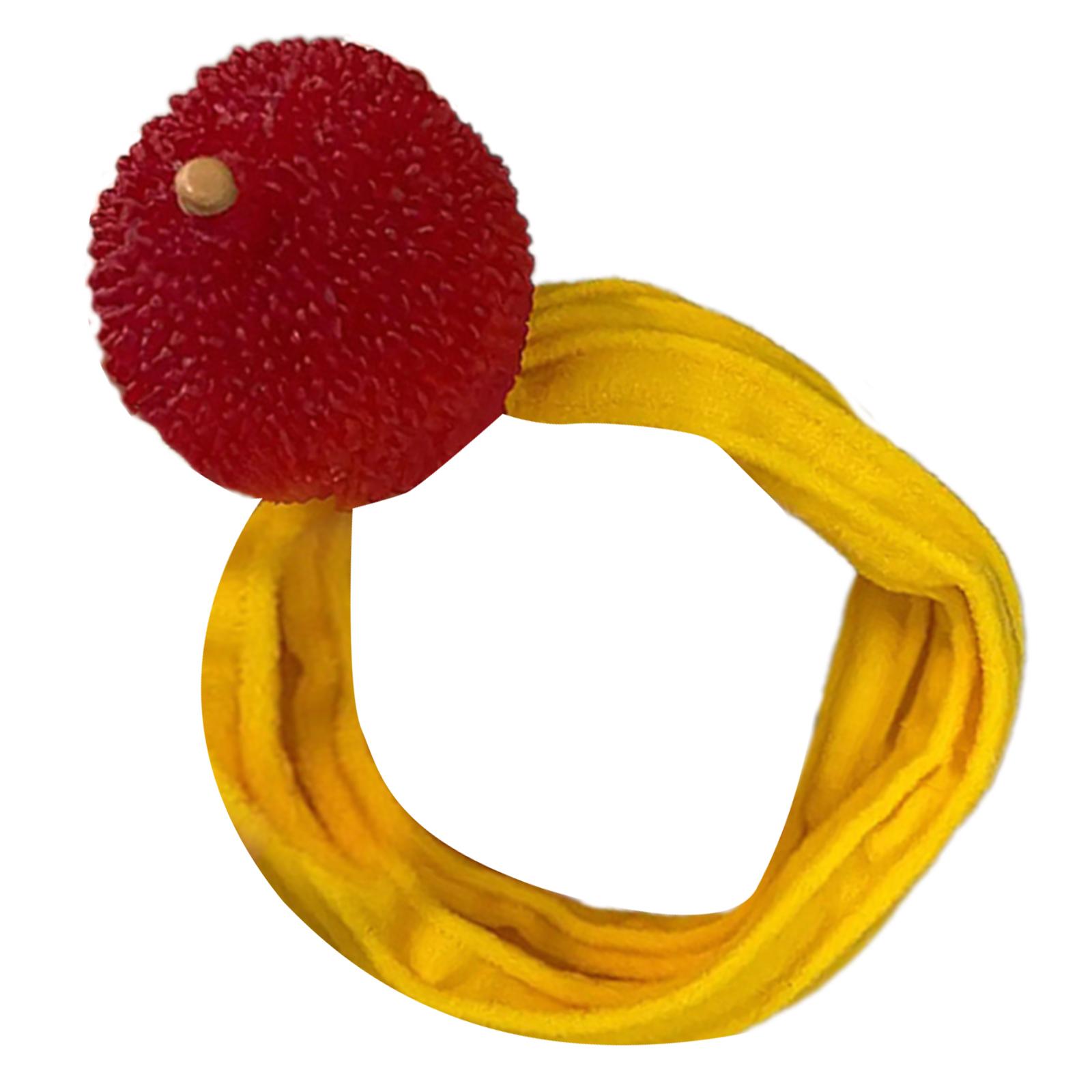 

Resin Fruit Design Elastic Hair Scrunchies Soft Breathable Hair Tie Hair Styling Accessories For Women Girl Ponytail 1
