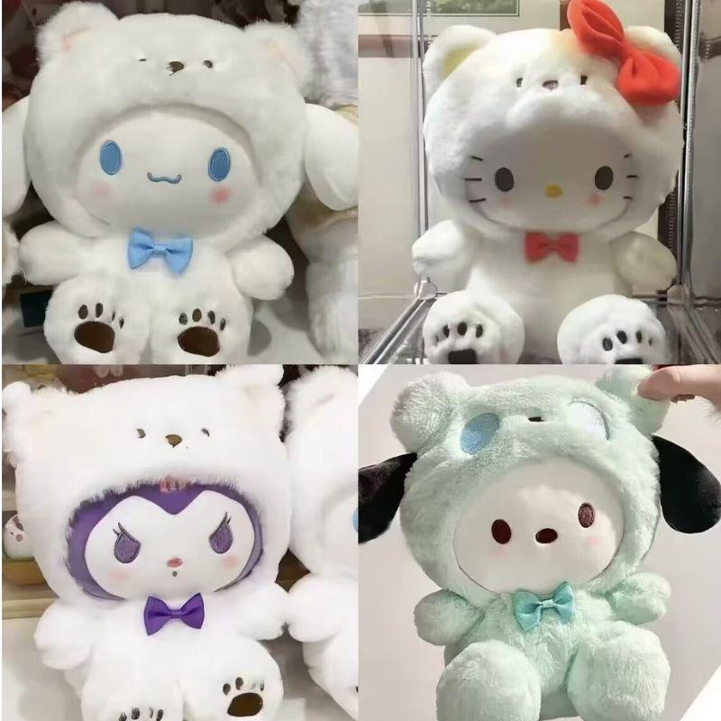 25cm Sanrio Kuromi Mymelody Cinnamorol Kawaii Anime Plush Toys Soft Stuffed Doll Plushie Pillow Xmas Gift Decor