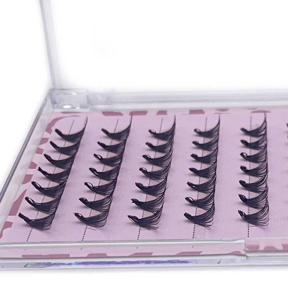 No Glue Needed Self Adhesive Eyelashes Clusters Pre-Glued Eyelashes Press On Lashes  for Beginners