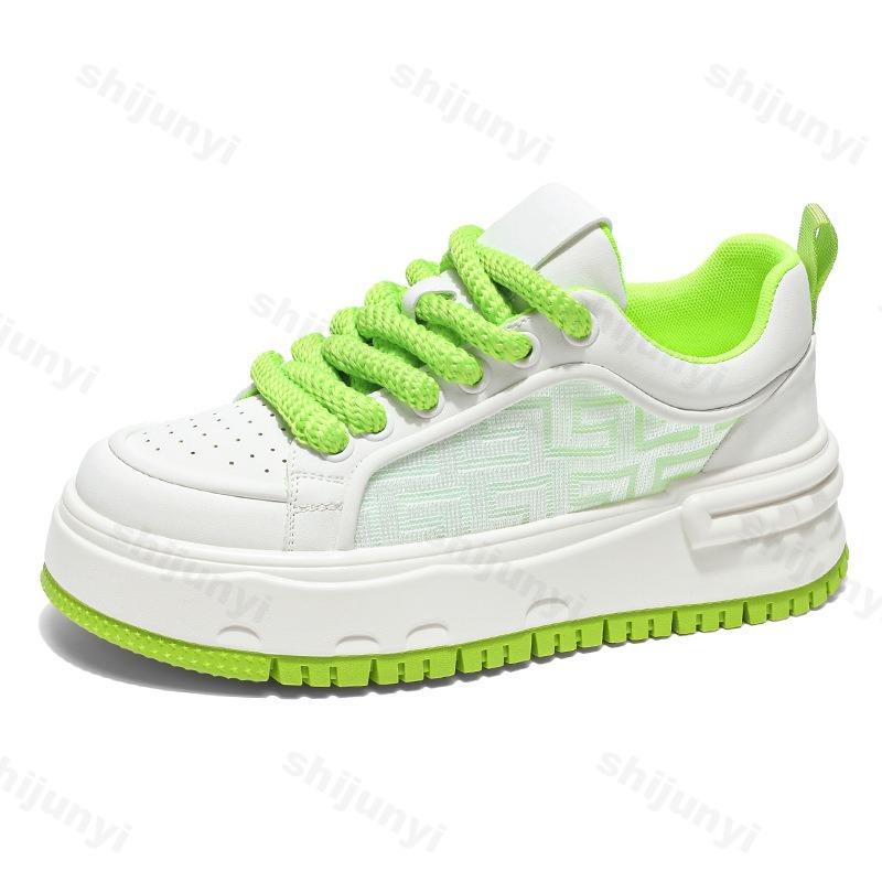 Fashion Men's Fashion Casual Shoes 2025 Spring New Mesh Breathable Comfortable Thick Sole Sports Shoes Versatile Low Top Chunky sneakers