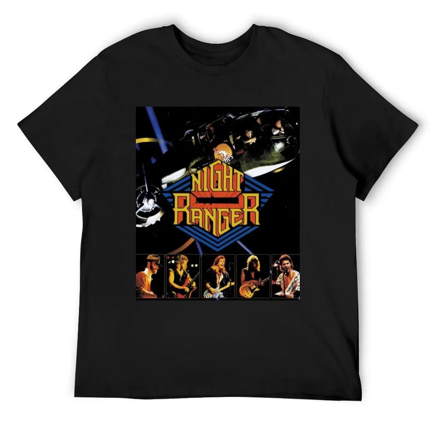 2022 the night ranger tour T-Shirt customs affliction shirts Funny t-shirt black t-shirts for men XXXXXL чёрный