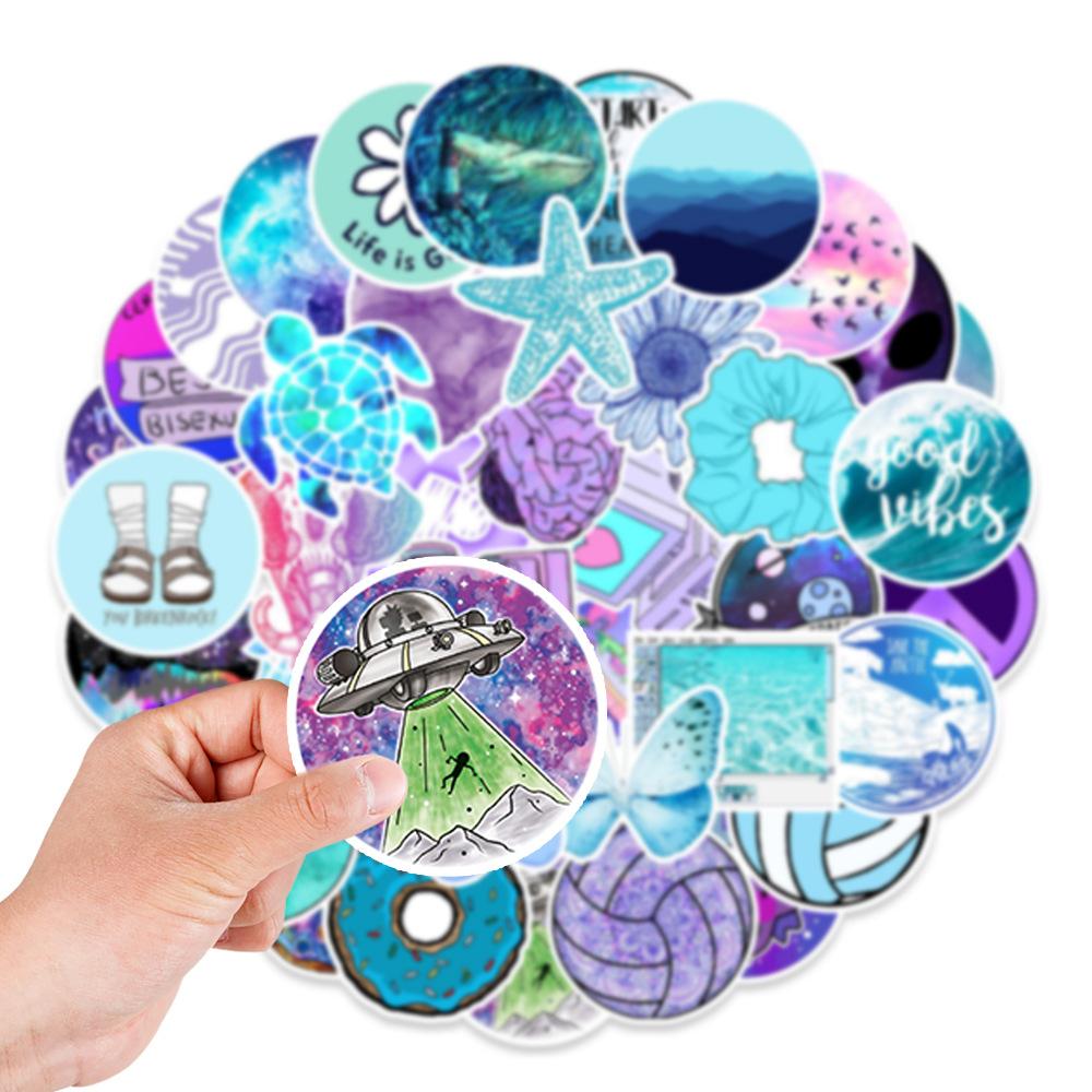 103 Pictures of Lan Zi Xiao Fresh Graffiti Stickers Balance Bike Motorcycle Helmet Skateboard Water Cup Decoration Stickers
