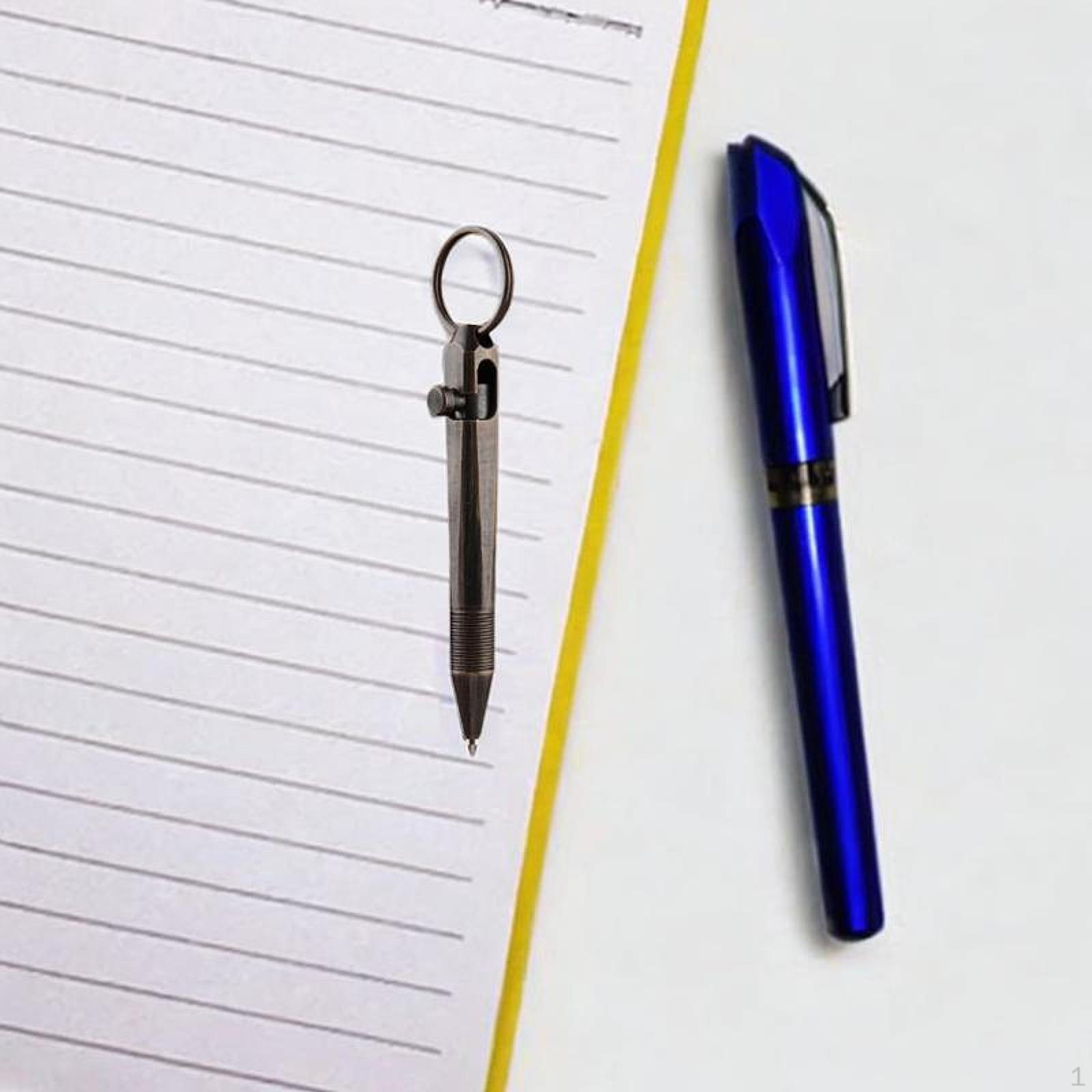 

Портативная мини-шариковая ручка с черными чернилами для бизнеса, офиса, подарка, компактная, для путешествий, сменная чёрный