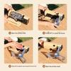 Compact Outdoor Folding Gas Stove for Camping, Hot Pot, Tea, and Magnetic Stove Cooking.