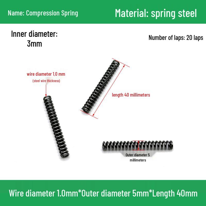 Heavy Duty Y-Type Compression Spring Shock Absorber, 1.0mm Wire Diameter, Outer Diameter 5-20mm.