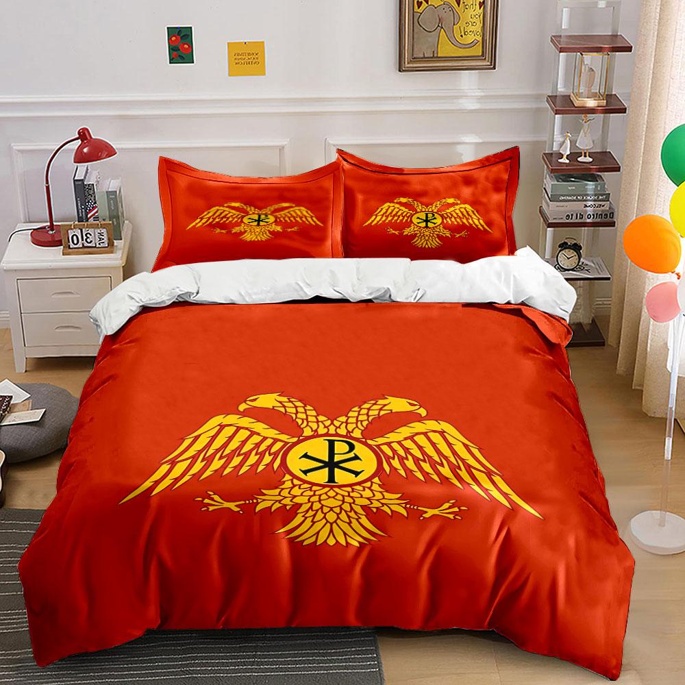 "Double-Headed Eagle Bedding Set" Bedding Duvet Cover Set Duvet Cover Pillowcases (1 * Duvet Cover 2 * Pillowcases, Without Duvet Insert)