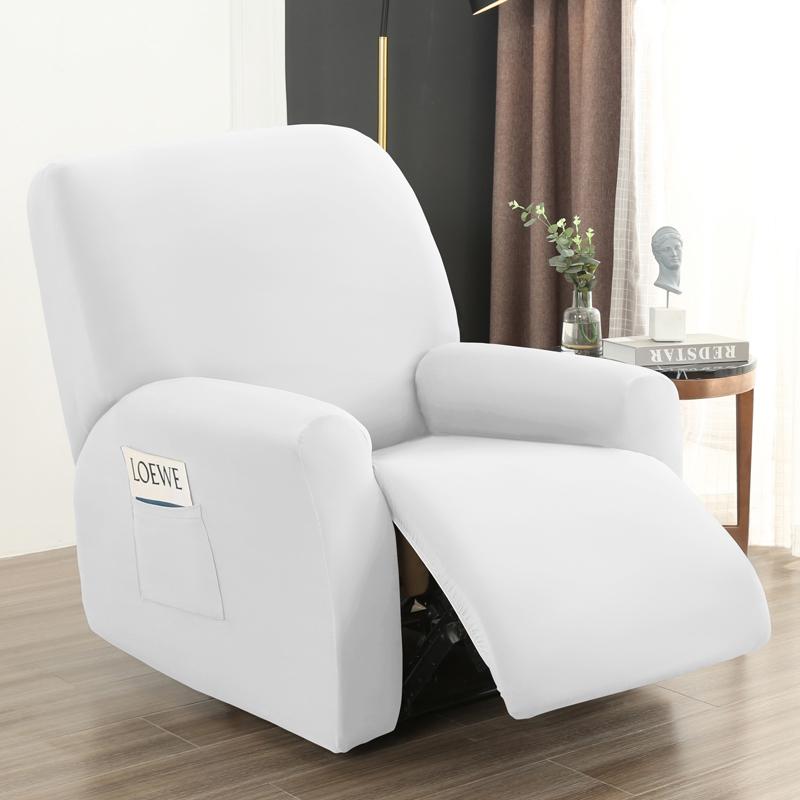 4 Stück wasserdichter Liegesofabezug für Wohnzimmer, elastischer Liegestuhlbezug, Schutz für Lazy Boy Relax-Sesselbezug