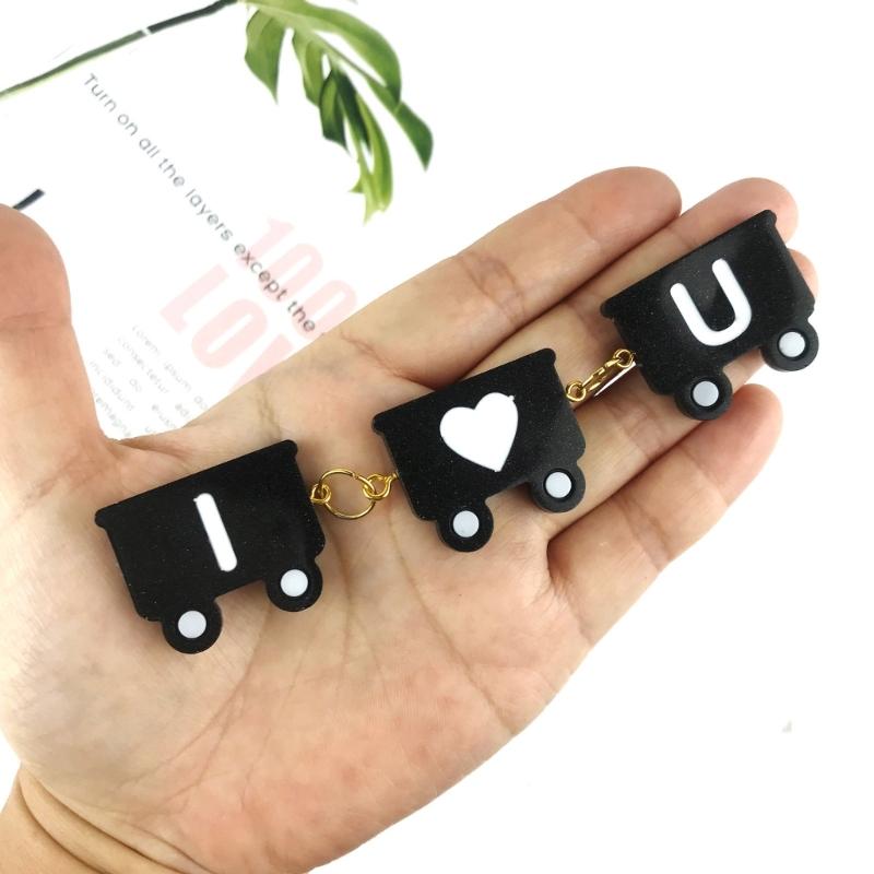 Resin Keychain Earrings Molds DIY Alphabet Number Casting Mold Jewelry Craft Making Tools for Making Hanging Ornaments