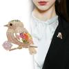 Móda Lesklé Jemné Odznaky Zvířátka Brože Jehlice Ženy Nádherné Plný Křišťál Straka Bird Pin Šperky