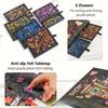 Drehbarer Puzzle-Tisch mit 6 Deckeln und Schubladen - Bietet Platz für 1000 DIY-Drehpuzzle, Enthält Schubladen und Deckel - Stabiler Puzzle-Tisch