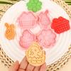 1/4 Bucăți Matriță Brioșe Iepuraș de Paște Plastic Iepuraș Ou Tăietor de Prăjituri Ștampilă Embosator Petrecere de Paște Fondant Tort Decorațiuni de Copt