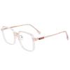 Ultra-Light Brown Square Myopia Glasses for Women with Degree Lenses, Thin Frame Without Makeup