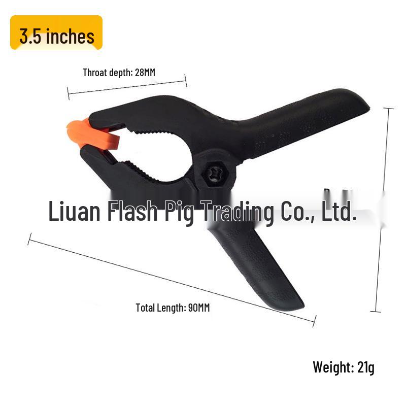 Multi-Size Plastic A-Clamp for Photography and Woodworking - 3", 4", 9" Heavy-Duty Spring Clamps