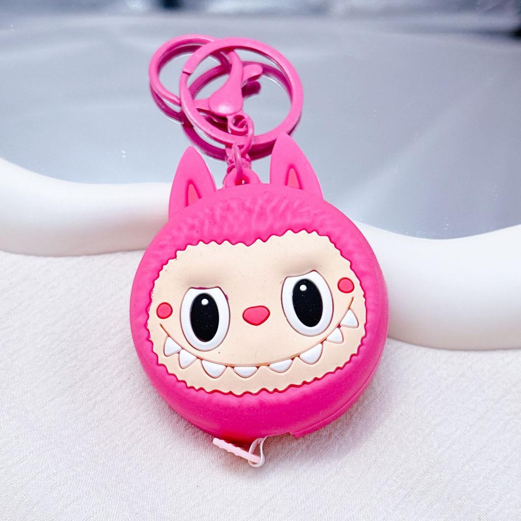 Function 3-in-1 Keychain Decorative Pendant Girls Portable Small Mirror Pendant
