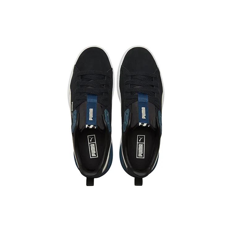PUMA Unisex Suede Bloc Sneakers Black (Unisex) Skate Shoes 384187 01