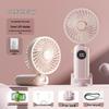 Portable Mini Handheld Fan with USB Charging, Foldable Design, Digital Display, Perfect for Students, Dorms, or As a Cross-Border Gift.