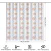 White Waterproof Shower Curtain with Sheep Pattern Decorative Bathroom Fabric Door Privacy for Bathtub Room Home Decor Soft Pink