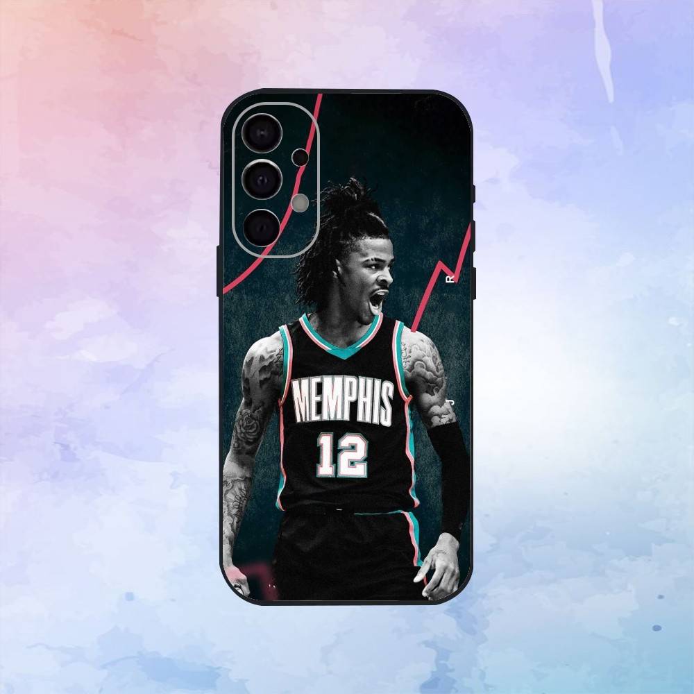 Basketball Ja Morant 12 Phone Case For Samsung S25,S24,S21,S22,S23,S30,Ultra,S20,Plus,Fe,Lite,Note,10,9,5G Black Cover