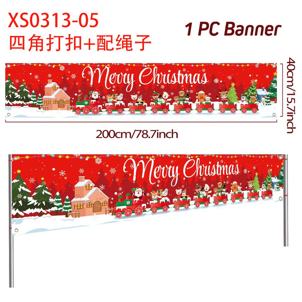 Merry Christmas Outdoor Banner Christmas Decoration for Home 2025 Xmas Ornament Navidad Natal Noel Kerst Gift Happy NewYear 2026