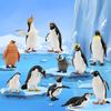 TOYMANY Penguin Figures 12PCS Antarctic Animal Set Realistic Animal Models Toys Collection 6+