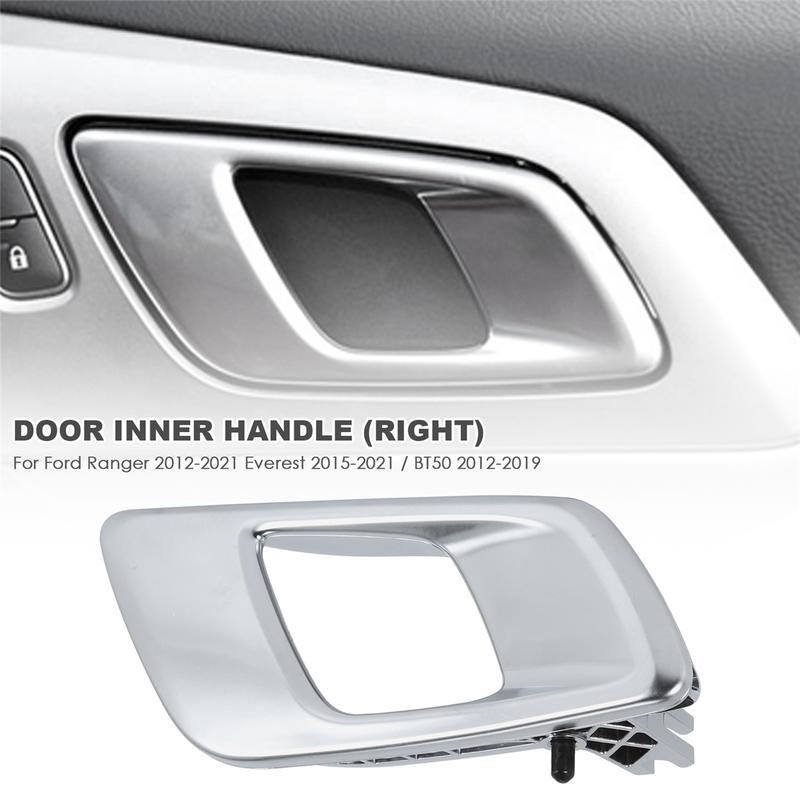 A51K-Right Car Interior Door Inner Handle for 2012- Everest 2015- BT50 2012- Silver Grey