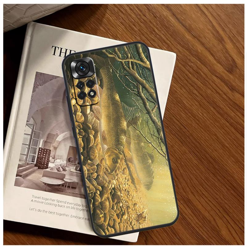 Chub Carp Fish Case For Xiaomi Redmi Note 13 11 10 9 8 12 Pro Plus 12S 11S 10S 9S 10A 9C 10C 12C 13C Funda