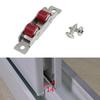 4 Pezzi Ruote Doppie Rulli Scorrevoli per Porte in Vetro Porte Scorrevoli a Ruote Doppie Puleggia per Finestre Ferramenta per Porte Rullo Scorrevole per Porte