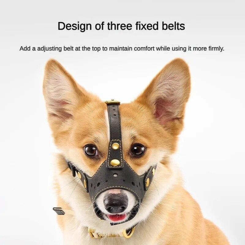 

Крышка для рта собаки изготовлена ​​из полиуретана, износостойкая дышащая регулируемая крышка для рта для домашних животных, предотвращающая случайный лай укусов