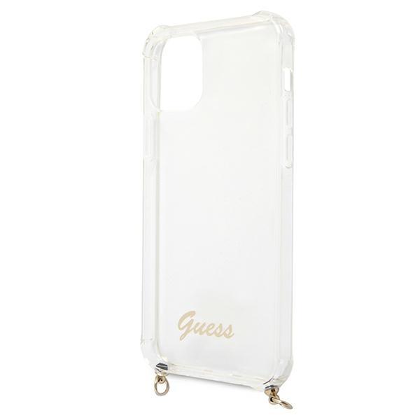 Guess Guhcp12Mkc4Gsgo Iphone 12/12 Pro6,1 Transparent Hardcase 4G Gold Chain
