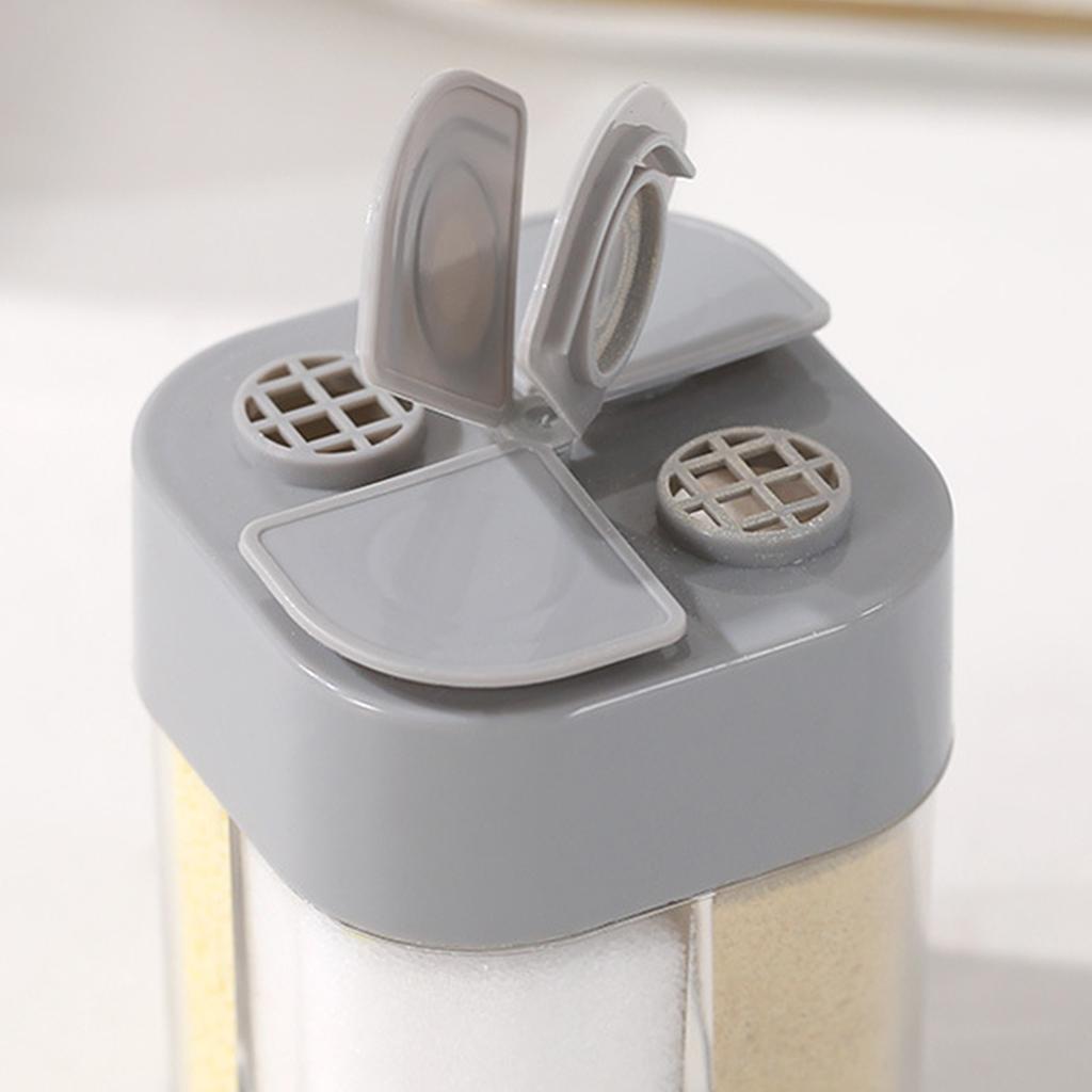 4 Compartment Seasoning Box Multifunctional Portable Dustproof Sealing Clear Spice Storage Container for Kitchen Supplies