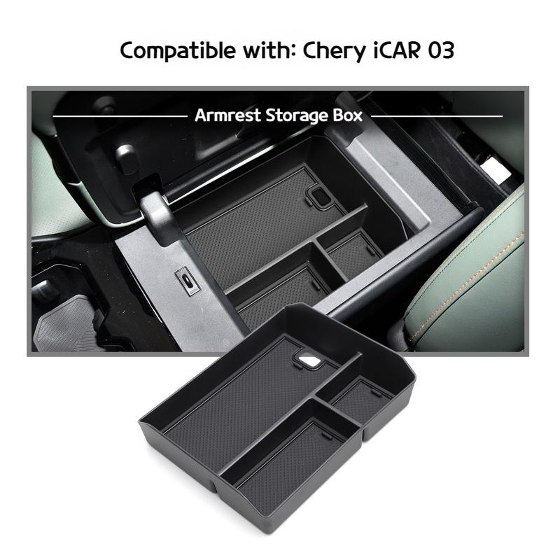 

Suitable for Chery ICAR03 2025 car armrest box storage box central control storage box interior decoration box accessories