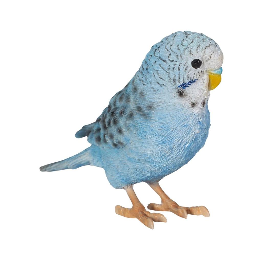 Ubia Blue Budgerigar 12 X 3.5 X 7.8 Cm Doll Figurine Ornament Animal Garden Decoration Bird H23350-1