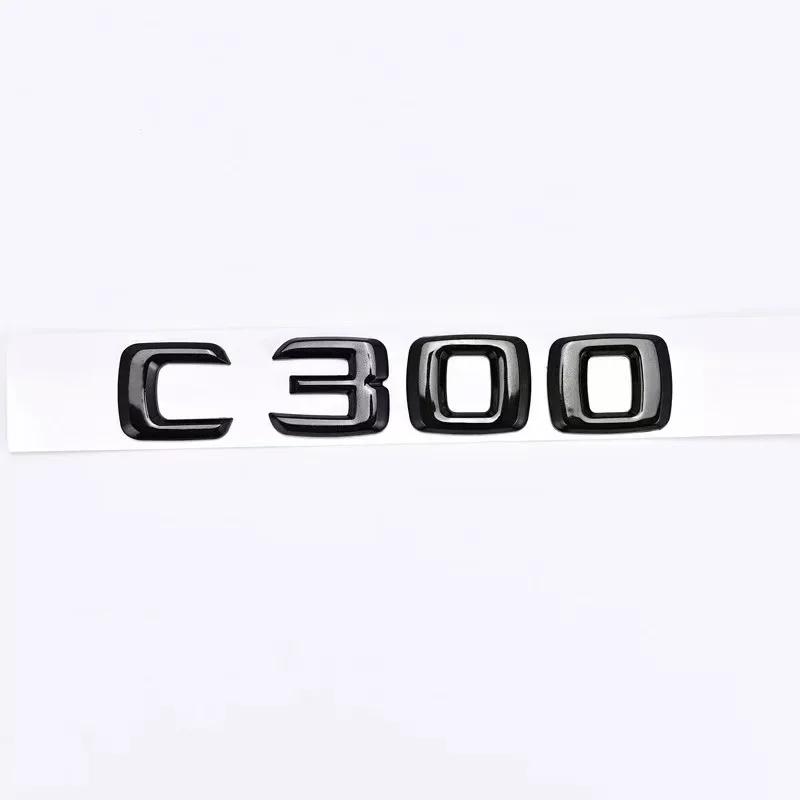 BAPC7 bykfpc1 For Mercedes Benz ABS Car Sticker Trunk Letters For Mercedes Benz C200 C220 W205 W204 W203 C260 C300 C320 C350 C400 C450 Emblem
