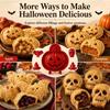 Mini Moldes para Pasteles de Mano con Temática de Otoño Recubrimiento Antiadherente Sello para Masa de Pastel Horneado de Halloween