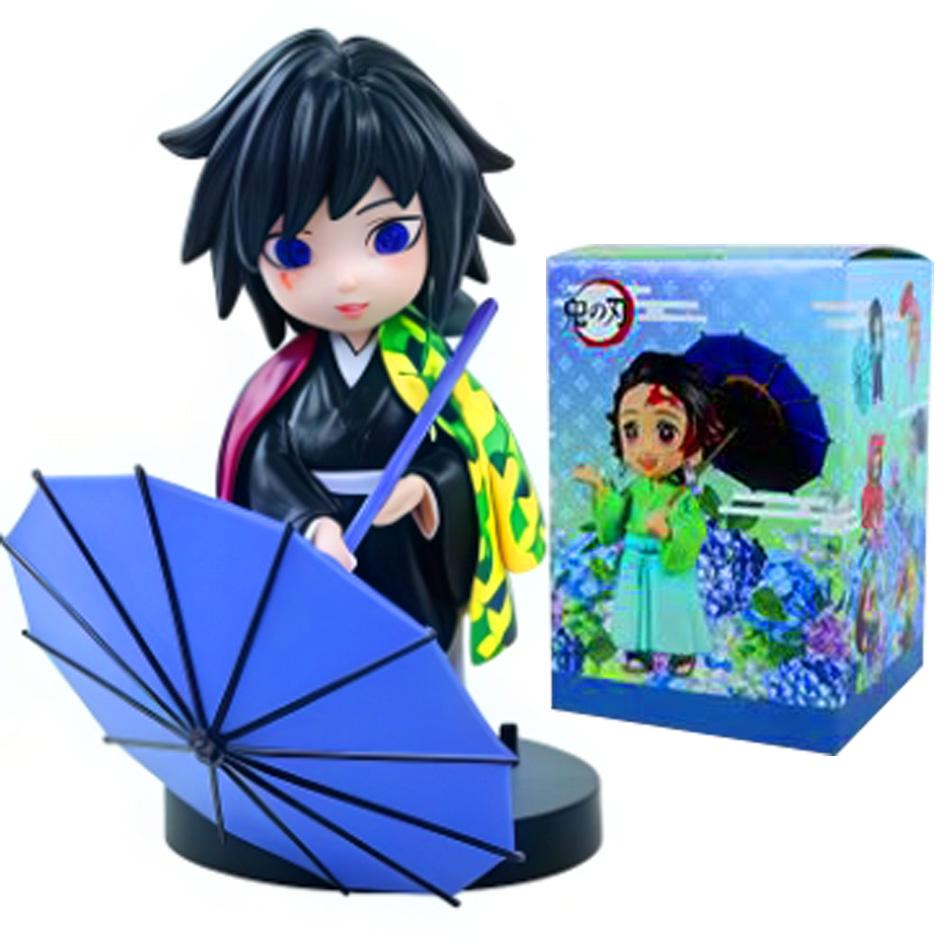 Genuine Blind Box Figure Plum Rain Series Kochou Shinobu Tomioka Giyuu Kanroji Mitsuri Mystery Box Figure Toy Gift