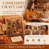 Fall Theme Pearl Painting Kit Sparkling  Beaded Canvas Art 5D Gem Art Craft Kit  For Adults