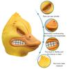 2022 Angry Duck Face Cover Latex Funny Cartoon Animal Head Face Cover Halloween Party Cosplay Prop