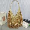 Borsa Tote in PU con Nappe e Chiusura Magnetica per Uso Quotidiano Stile Crossbody da Donna