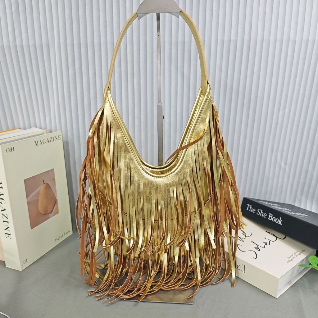 Borsa Tote in PU con Nappe e Chiusura Magnetica per Uso Quotidiano Stile Crossbody da Donna