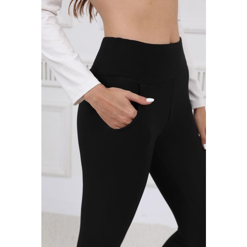 Fleece Thickened Lamb Wool Leggings Women's Autumn and Winter High-waisted Leggings Thermal Pants Yoga Pants