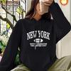 Women's 2026 Letter Print Drawstring Long Sleeve Hoodie - Fashionable & Versatile