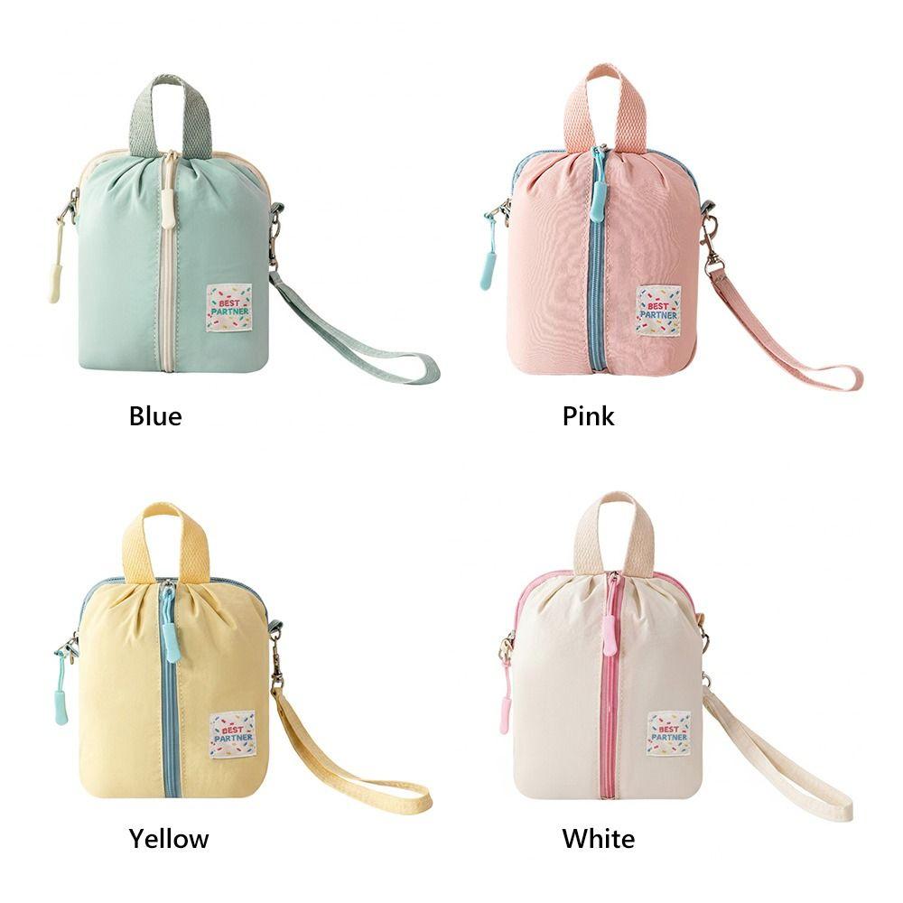 Fashion Multi-functinal Sanitary Napkin Storage Bag Macaron Color Lightweight Organizer Bag Mini Makeup Bag Travel Essential